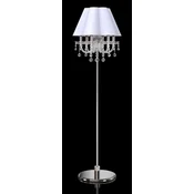 Casa Padrino luxury baroque crystal floor lamp silver/white A� 45 x H. 160 cm - Magnificent floor lamp with Bohemian crystal glass - Baroque crystal lights - Luxury Quality
