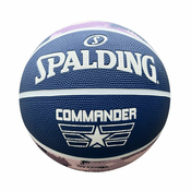 NEW Žoga za košarko Commander Solid Spalding Solid Purple Usnje 6 Let