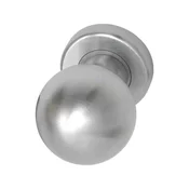 Vratni gumb v obliki krogle na rozeti o 50 mm fiksen krom mat