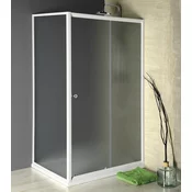 AMADEO Pravokotni zaslon 1100x900mm L/R varianta, steklo Brick - 110x90 cm - Aqualine - 24 - Pravokotne tuš kabine - 1100 - 1850 - 900 - 5 - 14