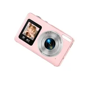 INF Digitalni fotoaparat z dvojim zaslonom, 4K 30fps, 18x zoom Pink, (5000298771)