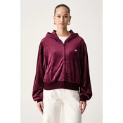adidas Originals jopica s kapuco ženska velur Essentials Velour