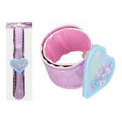 Zapestnica z ornamentom in bleščicami 21,5 cm