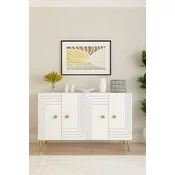 HANAH HOME Konzola Lessi 120 White Gold