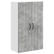 Vidaxl Omarica na steni LUCCA Betonsko siva 60 x 31 x 100 cm