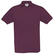 MAJICA KRATKI RUKAVI B&C SAFRAN POLO 180G BORDO S-EOL!!