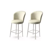 Hanah Home Set barskih stolica Alte, 2 komada, Krem
