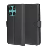 Etui Techsuit Leather Folio za Motorola Edge 60/Edge 60 Fusion - črn