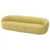LILLESÄTER Sofa 4-sed, Gunnared svetla zelenožuta