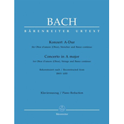 BACH J.S.:KONZERT A-DUR BWV 1055 OBOE AND PIANO