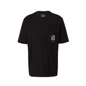 ARMANI EXCHANGE Majica črna/bela