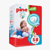 Pine Pelene za bebe Classic natural jumbo 5, 11-25kg, 58 komada