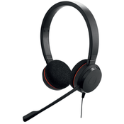 Jabra Evolve 20 MS Stereo Slušalice Žicano Obruc za glavu Ured / pozivni centar USB Tip-A Crno