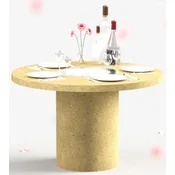 Casa Padrino luxury dining table with bioethanol fireplace A� 120 x H. 75 cm - Different Colors - Dining room table - Garden table - Dining room furniture - Garden furniture - Luxury furniture