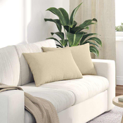 Jastucici za sofu 2 pcs Krema 60 x 40 cm tkanina