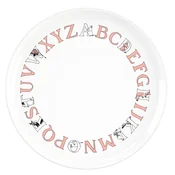 Plastičen krožnik MOOMIN ABC 20 cm, losos, RIG-TIG