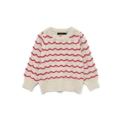 VERO MODA Pulover VMLEONOR bež/rdeča