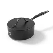 BE Living Lonec z ročajem in pokrovom Essential Black 18 cm