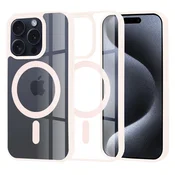 Ovitek Techsuit MagSafe Pro za iPhone 15 Pro - roza