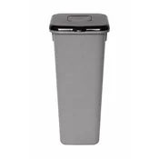 Plafor Koš za smeti pla siv 75l - črn pokrov