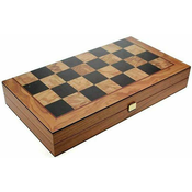 Manopoulos set šaha i backgammona (30x15cm), boja maslinastog drveta