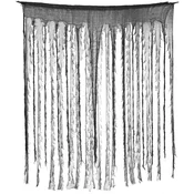 Guirca Črno - siva zavesa 150x190 cm