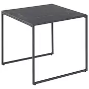 POMOCNI STOCIC crna metal, plocasti materijal