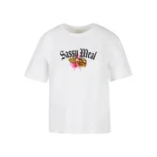 Womens T-shirt Sassy Meal white