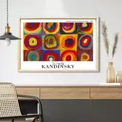 Wallity Dekorativna uramljena slika, 42x62cm, Šarena