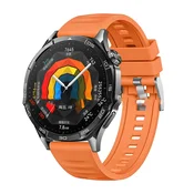 INF Združljiv s Huawei GT5: Valovit športni pašček za Huawei WATCH GT5 Orange, (5000079123)