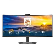Monitor Philips 86,4 cm (34,0) 34E1C5600HE 3440x1440 Curved konferenca VA 1ms HDMI DisplayPort USB-C 65W 4xUSB3.2 HAS Kamera Zvočniki 2x5W  3H sRGB123%