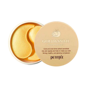 Petitfee Gold & Snail Hydrogel Eye Patch - Hidrogelni obliži za oči s polžjim mucinom 60kos