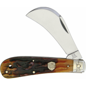 Rough Ryder Hawkbill Brown Stag Bone