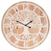Autronic Stenska ura Wall clock - diameter 60 cm, metal and MDF, tree of life (HA1741)