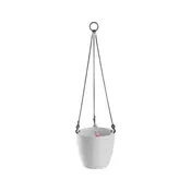 Plastkon Viseči cvetlični lonec ARIELLA bel mat, premer 25 cm, 13,75 l