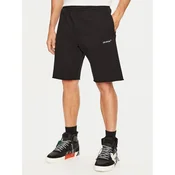 Off-White Športne kratke hlače OMCI006S22FLE0151001 Črna Regular Fit