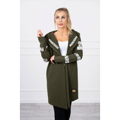 Coat with subtitles khaki