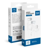 Blue Star Žične ušesne slušalke z 3,5-mm priključkom Blue Star PA-E67, dolžina 1,2 m, bele