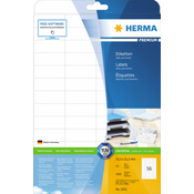 Herma etikete 52x21,2 A4/56 1/25 bela ( 02H5052 )