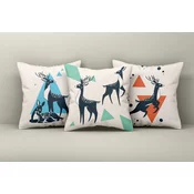 Aberto Design Set dekorativnih jastucnica Asr_plw25-23, 43x43 cm, 3 komada, Šarena