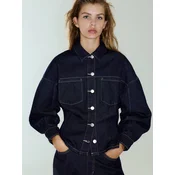 Pull&Bear Bluza temno modra