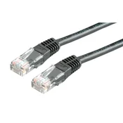 Omrežni kabel LAN Ethernet CAT 6, 0,25 m, črne barve
