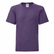 Purple childrens t-shirt in combed cotton Fruit of the Loom