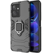 GS Ovitek za Xiaomi Redmi Note 12 4G, obroč za stojalo, črn