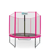 INLEA PREMIUM Jump Trampolin 180 cm z zunanjo zaščitno mrežo - roza