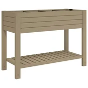 Povišena vrtna gredica svjetlosmeda 110x45x79 cm polipropilen