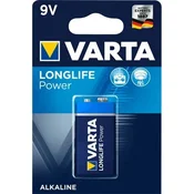 Varta Longlife power 9V PP3 (6LR61) alkalna baterija, 1 komad 4922121411