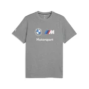 PUMA BMW M MOTORSPORT Essentials Tee Men, Collection, Medium Gray Heather, 3XL