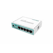 Mikrotik RB750GR3, Ethernet WAN, Gigabit Ethernet, Tirkizno, Bijelo