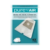 Vrečke za sesalnike Pure Air MELISSA, OBH, IDELINE, CLATRONIC - 4 vrečke + filter
